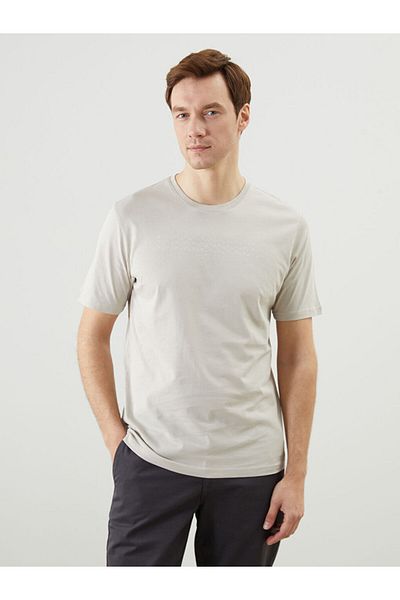 LC Waikiki Crew Neck Short Sleeve Printed Combed Cotton Men's T-Shirt