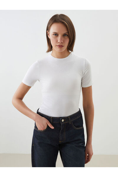 LC Waikiki RMZ GİYİM FARKIYA تي شيرت نسائي بياقة روبا