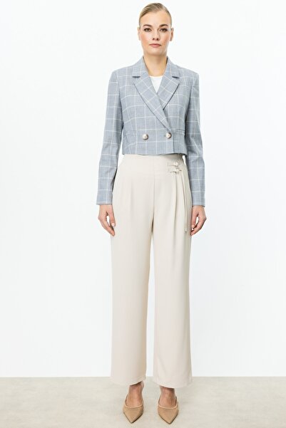 Ekol Плед у клітинку індиго Tシャツ 04030