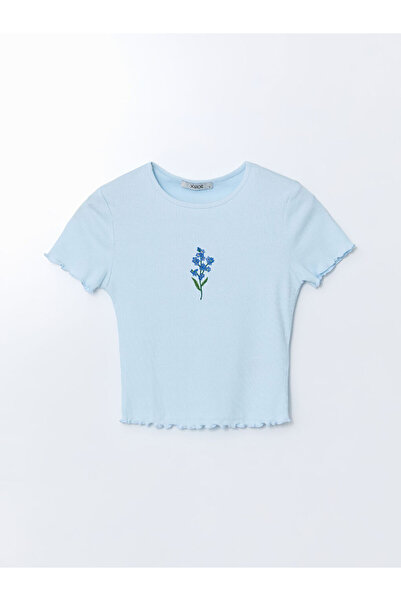 LC Waikiki Γυναικείο μπλουζάκι LCW Crew Neck Floral