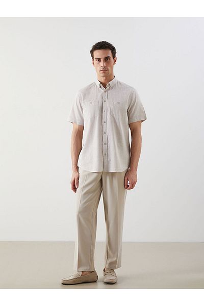 LC Waikiki Regular Fit Short Sleeve Poplin Men's Shirt