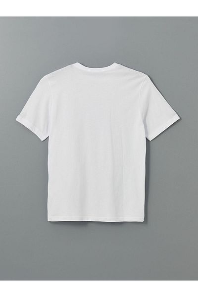LC Waikiki Ανδρικό μπλουζάκι LCW Crew Neck με εμπριμέ χτενισμένο βαμβάκι