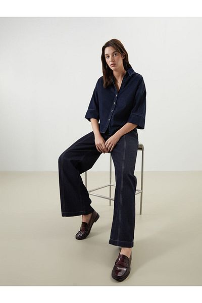 LC Waikiki Pantaloni de jeans pentru femei LCW Wideleg