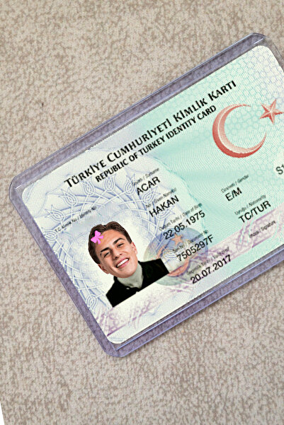 SARANG Fiyonklu Kenan Yıldız Şeffaf Kimlik Kılıfı - Ehliyet, Nufüs Cüzdanı, O...