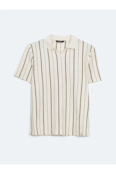 LC Waikiki Ανδρικό μπλουζάκι με ριγέ γιακά LCW Polo