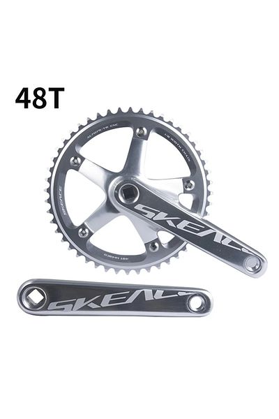 Choice Silver 48t Skeace Bicycle Crankset 144bcd Mountain Bike Square Hole Crank Aluminum Alloy Single Spee
