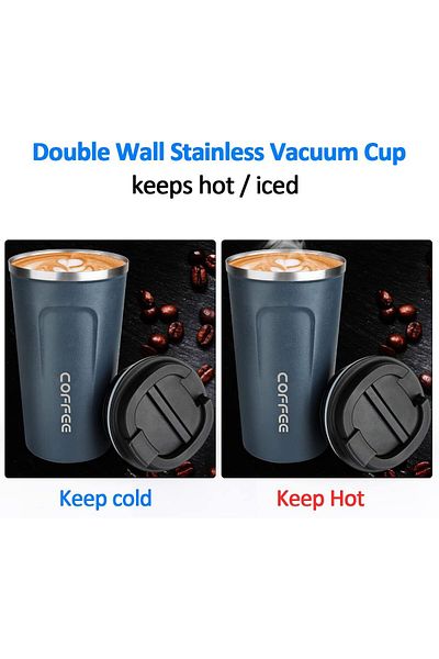 Other Travel Coffee Mug, 510ml Insulated Tumbler Coffee Cups-blue