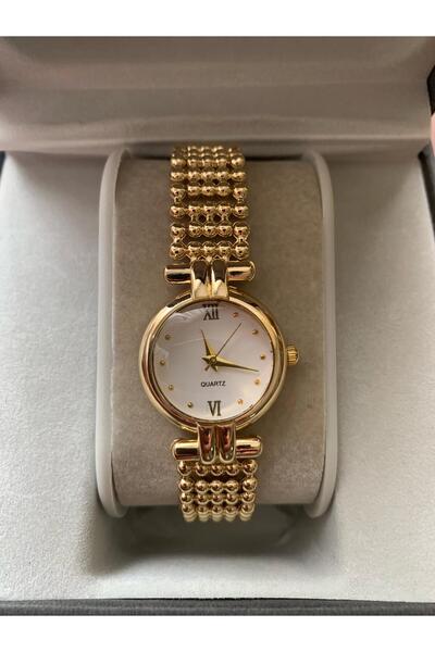 Ricardo Lüks Boncuklu Kayış Tasarım Şık Kadın Kol Saati