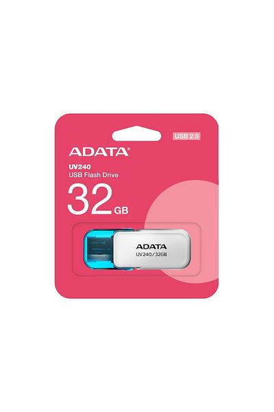 Adata ذاكرة فلاش بيضاء Auv240/32g سعة 32 جيجابايت USB2.0