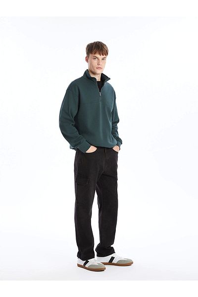 LC Waikiki Xside Black Baggy Fit Men's Cargo Jean Trousers