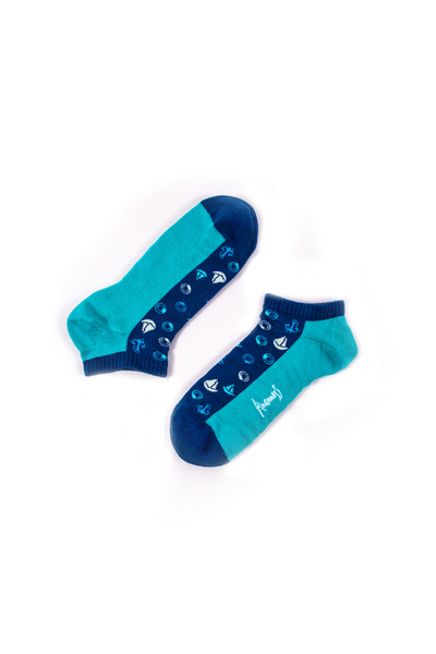 ANEMOSS Men’s Seamless Socks Set, 5 Pairs, Nautical Design, %85 Cotton, Fits Sizes 41-46 (EU)