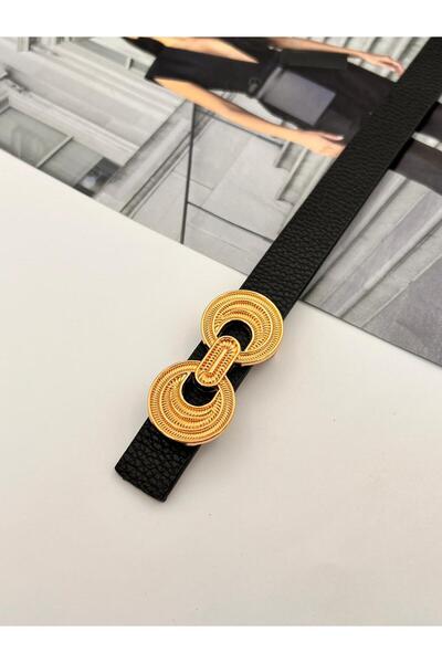 MODAM HİFA Curea de damă cu cataramă aurie de broderie Curea de pantaloni Curea de rochie Curea de cămașă Curea de haină