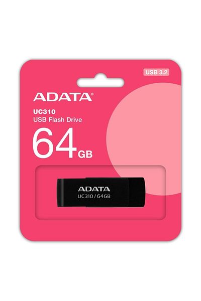 Adata ذاكرة فلاش سوداء Uc310/64 جيجابايت 64 جيجابايت USB3.2 Gen1