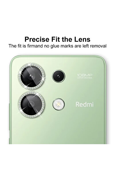 AWEI Redmi Note 13 Pro Plus Taşlı 5G Kamera Koruyucusu – Darbeye Dayanıklı, U...