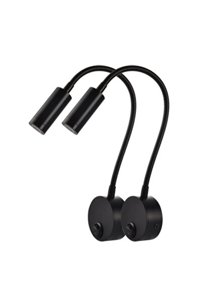 Choice Warm White 3000K 2 Black 2pcs светильн Hotel Bedside Working Study Reading Wall Lamp sconces 3W Book