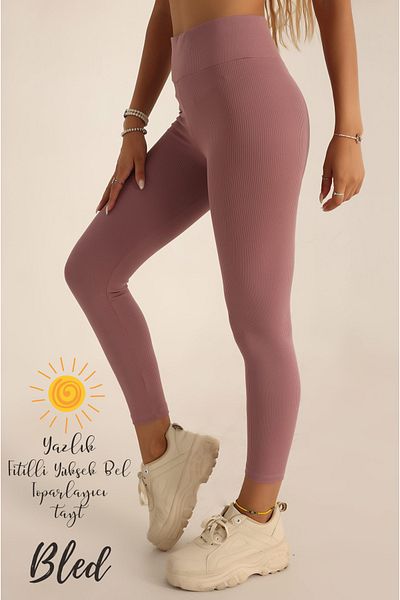 Bled Premium Summer Ribbed Recovery Interlock Knitted Leggings