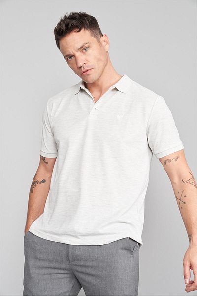 Çetinkaya Chester Polo 2742-L Men's Polo Neck Pike T-Shirt Karmelange 100% Cotton