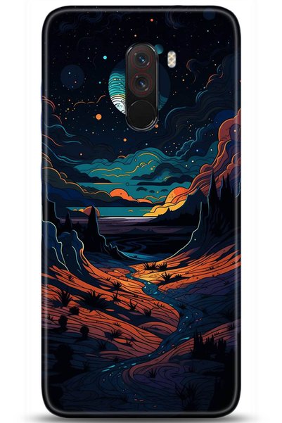adveksiyon حافظة هاتف Xiaomi Pocophone F1 مطبوعة بدقة HD - تصميمات محددة 5275