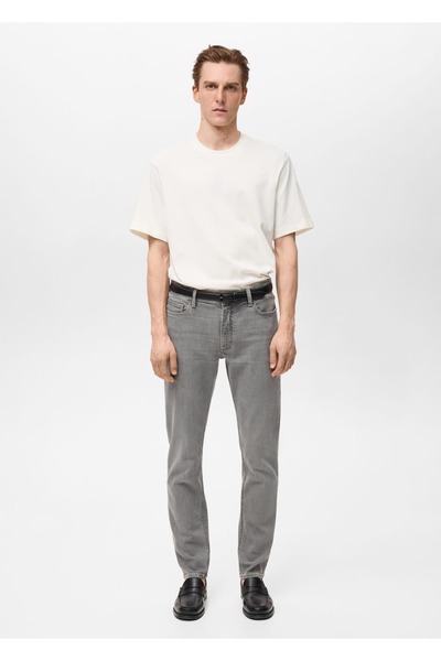 MANGO Man Jeans Jan Slim Fit Gray Wash