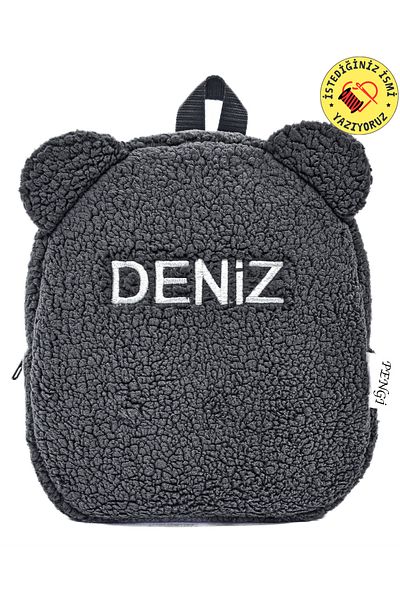 PENGİ Teddy Anthracite Backpack for 0-8 Years Old Child Including Nursery Bag