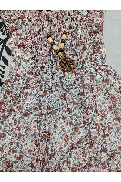 Beray Bebe Floral Chiffon Girl's Dress
