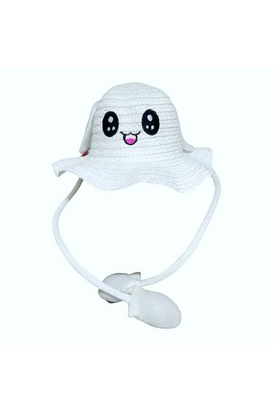 Aware Time Kitti Copilul joacă pălărie fedora din paie cu urechi