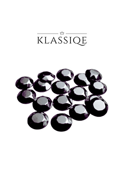 Klassiqe أحجار راين معدنية للكي - 3 مم أسود 1440 قطعة - تلتصق بالكي