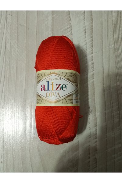 Alize Diva Knitting Rope 5 Pcs 37 Pomegranate Flowers