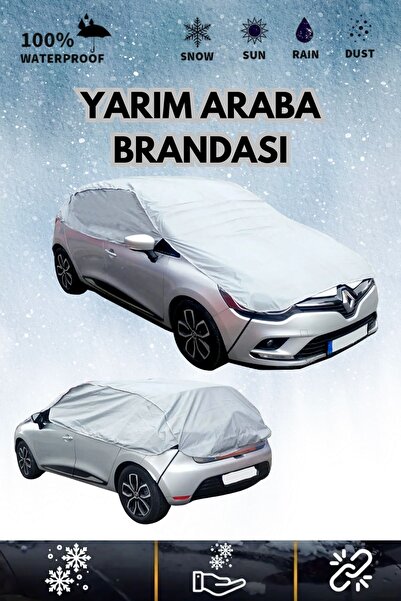 AutoEN Yarım Araba Brandası Güneş koruyucu-Kar Buz Önleyici- UV Korumalı