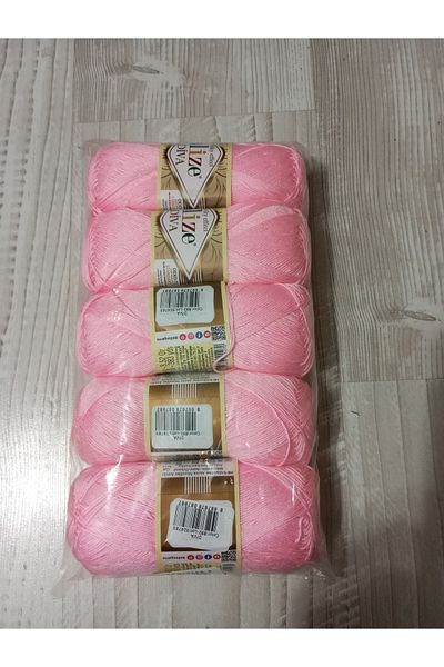 Alize Diva Knitting Rope 892 Pink 5 Pcs