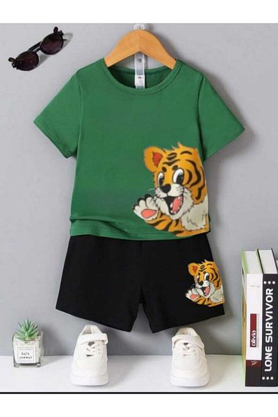 DOCE ELEGANTE Yandan Bear Printed Summer Suit