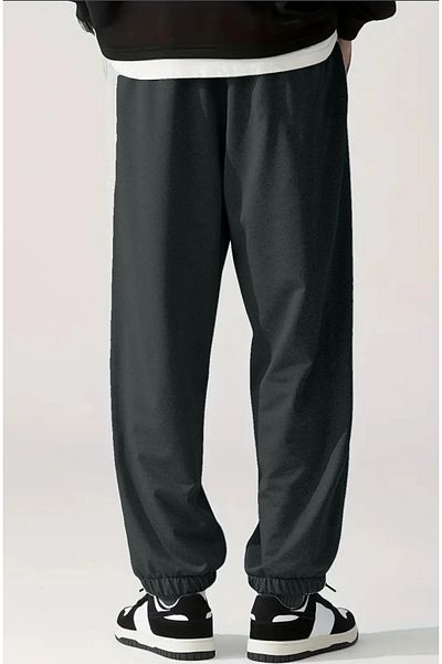 BSBSPOR Loose Fit Summer Μαύρο / Γκρι αθλητική φόρμα Jogger Time Unisex Γυναικείες / Άντρες