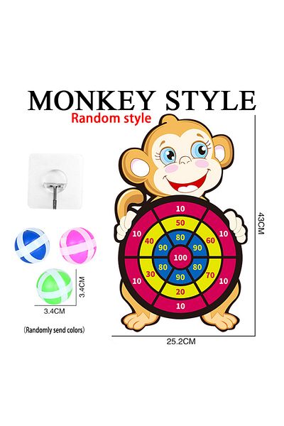 Choice Monkey Style Montessori Dart Board Target Sports Game Toys For Children 4 To 6 Years Old Outdoor Toy