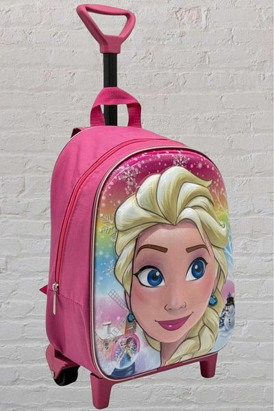 Hızırım Grădiniță Creșă 2-6 ani Frozen Elsa Rucsac și ghiozdan pentru copii cu racletă