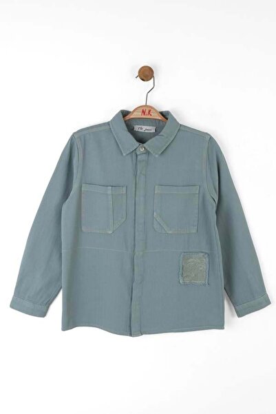 NK Αγόρι 8-14 ετών, πουκάμισο μπλε αστέρι