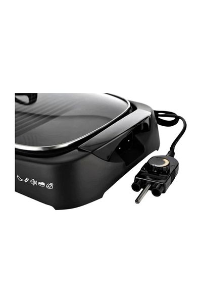 Kenwood Health Grill, 1700W, Glass Lid, Variable Temperature Control, Drip Tray, Oil Draining Channels