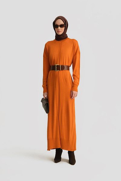 Armine Πορτοκαλί Φόρεμα Burnout - 23Kd4248