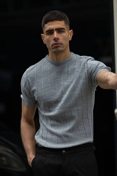 Butik Short-Sleeved Lycra Cotton T-Shirt