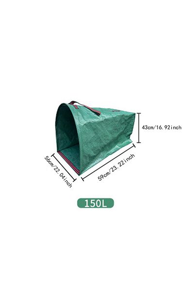 Choice 150L 1pc Semi-Circular Garden Leaf Collection Bag, Garden Dust Collector Type Garden Bag, Garden Lea