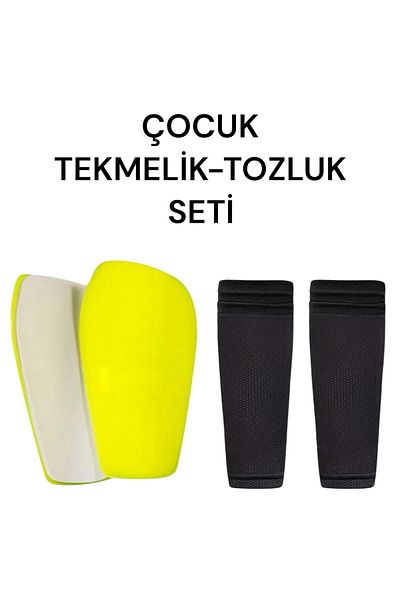 Gök Sports Children's Shin Guard, Caval Protector, Football Shin Guard with Socks, Football Player's Shin Guard with Socks