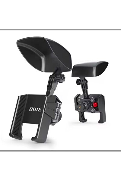 Asfal Sarsıntı Önleyicili Ayna Bağlantılı Şapkalı Motosiklet Telefon Tutacağı...