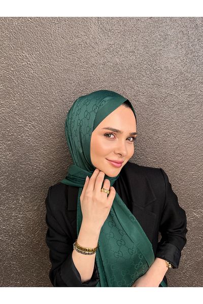 Webinay Home Eșarfă din bumbac și mătase cu model G de vară de sezon nou