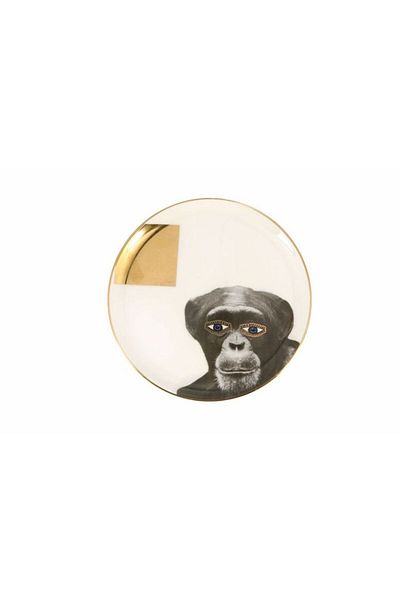Porland 04Alm 005126   Wild Life Monkey Flat Plate 20cm