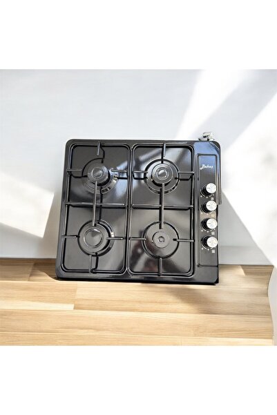 BEKAŞ DOĞALGAZLI SÖNME EMNİYETLİ 4 GÖZÜ GAZLI DÜĞMEDEN ÇAKMAKLI Emaye SETÜSTÜ OCAK Uyumlu