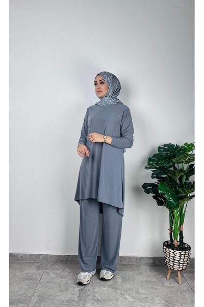 SOFT Sandy Short Front Long Back Pants Suit