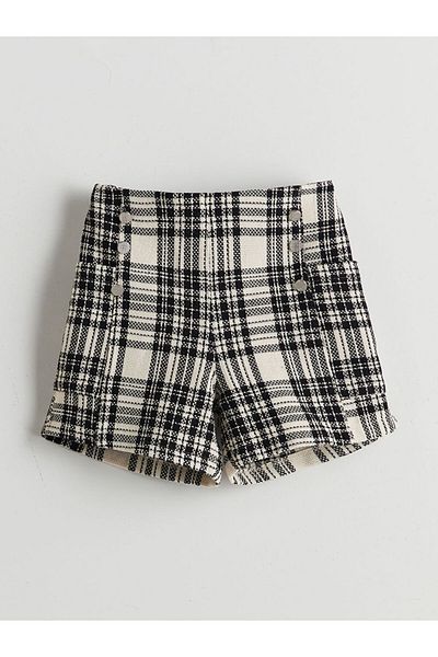 LC Waikiki Sort tweed pentru fete cu talie elastică de sezon nou - S5NV60Z4