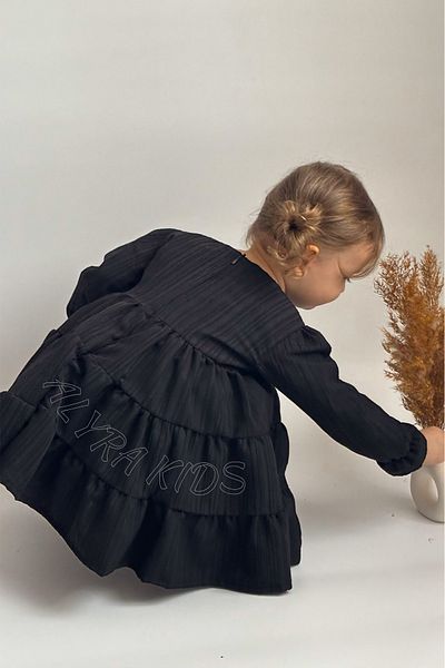 ALYRA Bebeluş Fetiţă Copil Fetiţă Mânecă Lungă Căptuşită Ocazie Specială Petrecere Ziua Naşterii Nuntă Eid Rochie Casual