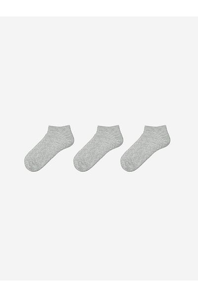 LC Waikiki New Season Women's Flat Booties Socks 3-Piece - S5Kc57Z8