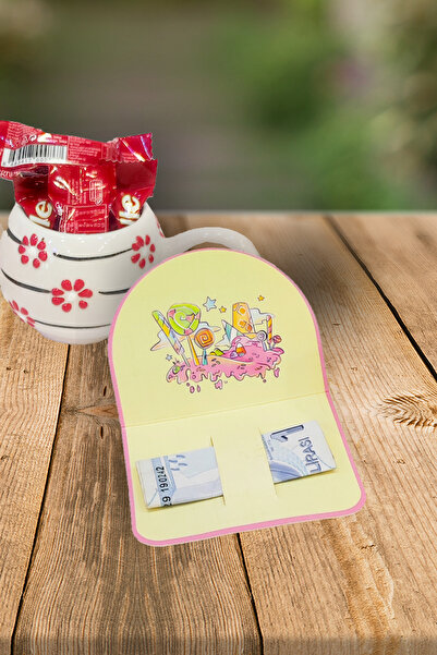 YUNUS COPY Bayram Tebrik Kartı 10 Adet Bayram Harçlık Hediye Kartı Tebrik Kar...