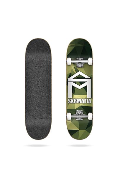 Sk8mafia House Logo Camo Skateboard Complete 7.87 Inch